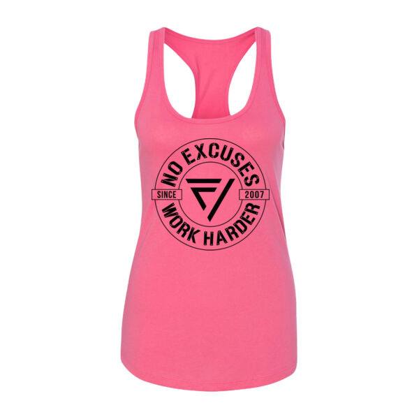 VERGE - NO EXCUSES - WOMEN'S FITTED TANK TOP - $GUQ4ST$ Thumbnail