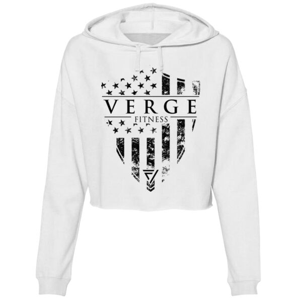 VERGE - SHIELD FLAG - WOMEN'S CROPPED HOODIE - $J9W1XM$ Thumbnail