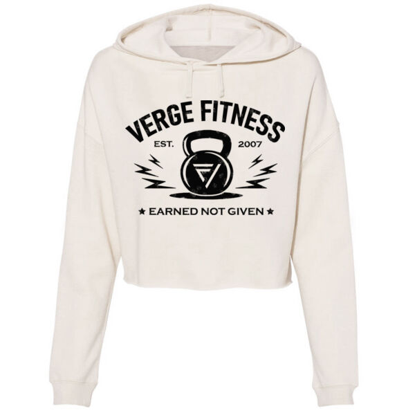 VERGE - EARNED NOT GIVEN - WOMEN'S CROPPED HOODIE - $CTXAGB$ Thumbnail