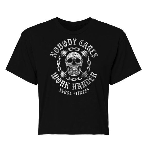 WORK HARDER - WOMEN'S CROP T-SHIRT - $62DE5W$ Thumbnail